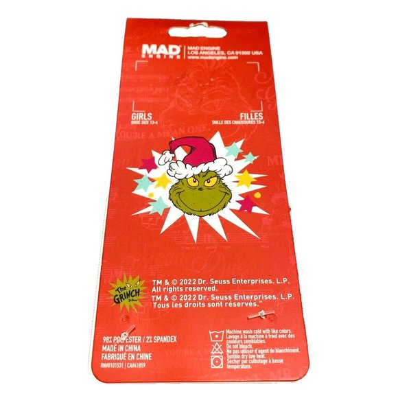 Dr. Seuss The Grinch Fuzzy Sock House Slippers 2pk Green Christmas Ankle Socks - Picture 5 of 8